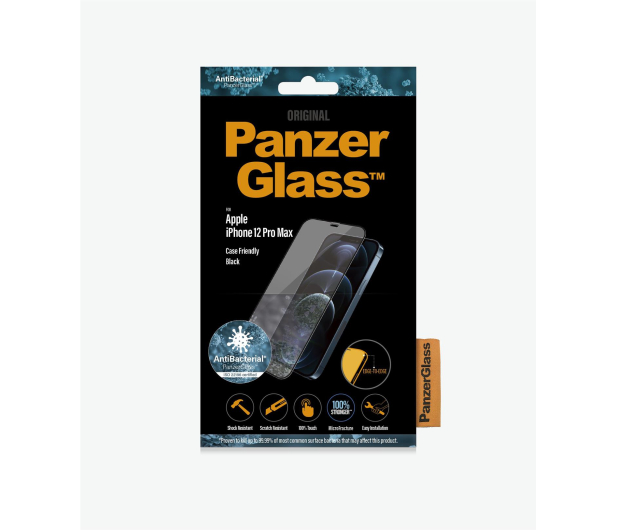 PANZERGLASS Szkło AB CF do iPhone 12 Pro Max czarne - 657520 - zdjęcie 4